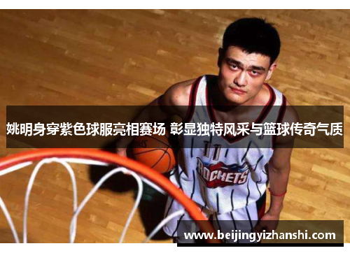 姚明身穿紫色球服亮相赛场 彰显独特风采与篮球传奇气质